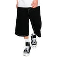 thumbnail image 2 of Victorious Men's Ultra Baggy Y2K Denim Jorts DS2114 BLACK Size 36, 2 of 5