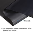 thumbnail image 3 of Uxcell Window Privacy Film 19.68 Inch x 9.84 Feet Frosted Glass Self-Adhesive Sun Blocking Sticker for Home Black, 3 of 6