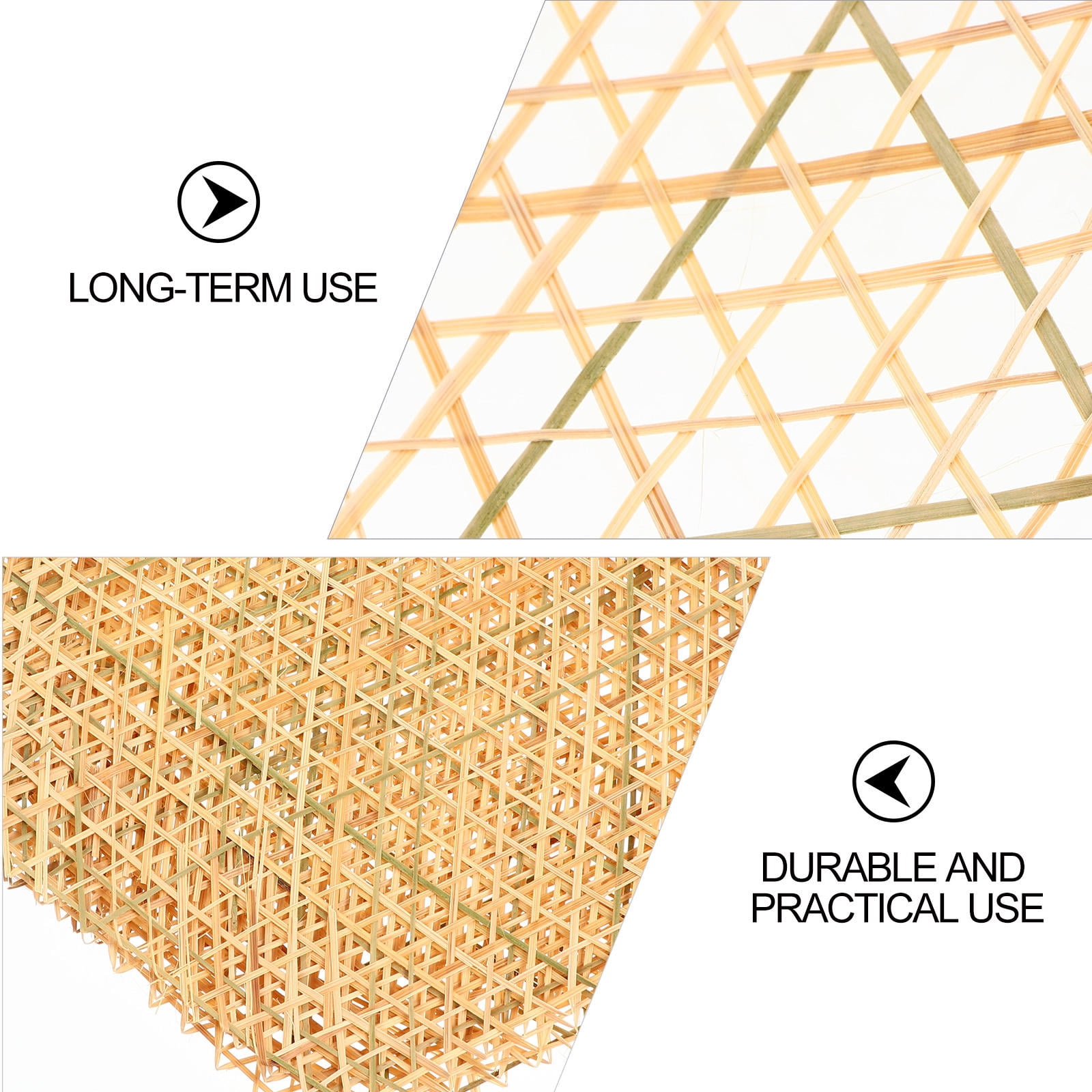 OUNONA 18 pcs  Cooking Bamboo Mats Liners Mesh Mats Bamboo Fried Dish Mat for Kitchen