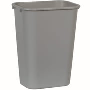 Rubbermaid Office Trash Can, 10.25 Gallon Plastic Rectangular Open Top Wastebasket Garbage Bin, Gray