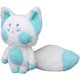 thumbnail image 3 of Peluche de zorro, relleno de zorro, tela de felpa premium y relleno de algodón PP, ideal para decoración del hogar y como regalo para niños (blanco y azul), 3 of 5