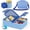 Blue Set, variant on 2 Pack Snack Box Container for Kids Adults Reusable Lunch Box with 3 Compartents Toddler Leak Proof Portable Bento Lunch Box for Office,School,Travel,Outdoor
