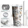 thumbnail image 6 of 30oz Golden Retriever Tumblers Stainless Steel Tumbler with Lid and Straw,Vacuum Insulated Double Wall Travel Tumbler Cups Mug with Cleaning Brush for Coffee,Tea, 6 of 7