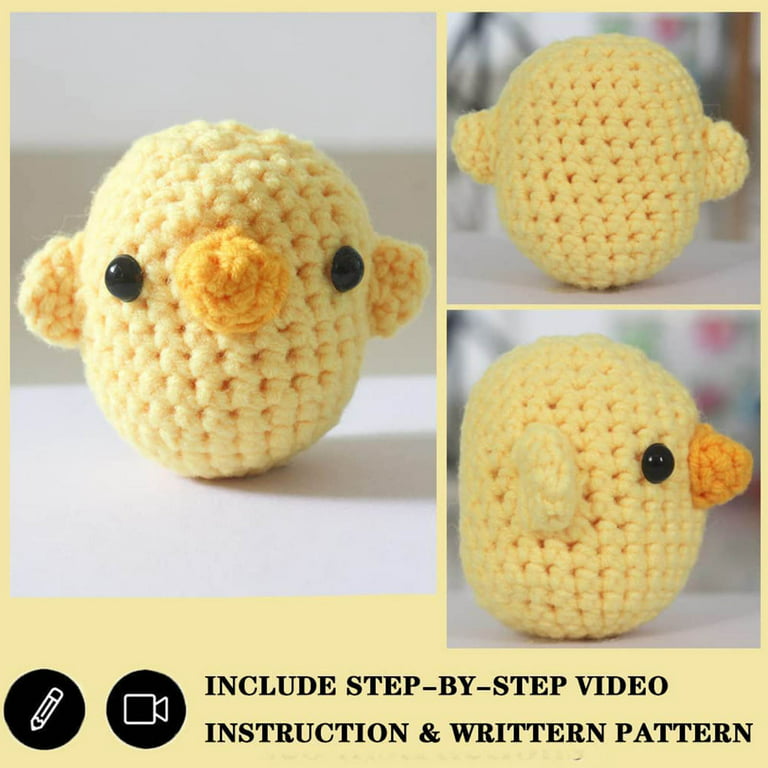 Yarniss Beginner Crochet Kit, Crochet Animal Kit with Instruction