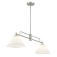thumbnail image 7 of Meridian M100136NB 2-Light Linear Chandelier in Natural Brass, 7 of 7