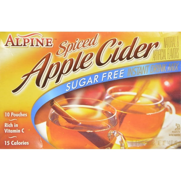 Alpine Sugar Free Spiced Apple Cider Mix Pack Of 2 Walmart Com Walmart Com