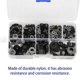 thumbnail image 3 of Eigraketly Juego de arandelas planas M2/2.5/3/4/5/6/8 de 500 Uds., juego surtido de juntas planas aisladas de nailon para electrodomésticos, coches y Herramientas y ferretería Eigraketly TO002280-00, 3 of 6