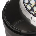 thumbnail image 4 of Portable Car Ashtray Mini Silver Edge Fire Prevention Smokeless Auto Ashtray with LED Light and Lid Honeycomb, 4 of 4