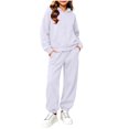 thumbnail image 2 of Lmnyox Kid's Clothing Sets Hoodies and Joggers Sets with Pockets 2 Pieces Winter Tracksuit for 2-14 Years, 2 of 6