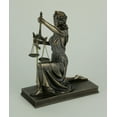thumbnail image 2 of Statue de Dame Justice Agenouillée Tenant des Équilibres et une Épée, 2 of 3