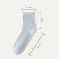 thumbnail image 3 of WGRFFH Thin Cotton Socks for Women 5 Pairs Wide Non Binding Ankle Socks Colorful Above Ankle Socks Moisture Wicking Breathable Comfortable Quarter Length Anti-pilling Cotton Daily Socks N, 3 of 3
