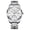 Silver White, variant on Men Calendar Week Rhinestone Vintage Japanese Automatic Self-Winding Mechanical Wrist Watch Tungsten Steel Sapphire Crystal Waterproof Luminous Business Clock Man