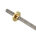 thumbnail image 5 of Uxcell 4''x0.31''x0.31'' Screw Rod with Copper Nut for 3D Printer  Stainless Steel Silver Tone 2pcs, 5 of 5