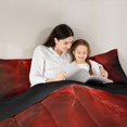 thumbnail image 2 of Feelyou Spooky Ghost Twin Comforter Sets, Vintage Halloween Bedding Set, Black Red, Black Reversible, 2 Pieces, 1 Comforter and 2 Pillowcases, 2 of 4