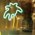 thumbnail image 4 of Palm Tree Led Neon Sign Night Light With Base Coconut Tree Marquee Night Lamp Table Light Best Gift, 4 of 5