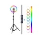 thumbnail image 3 of Photography Lighting MJ20 RGB Ring Light With Tripod Phone Clip Selfie For Vlogging Short Video Live, 3 of 4