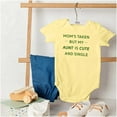 thumbnail image 4 of Single Aunts Funny Cute Niece Nephew Romper Boys or Girls Infant Baby Brisco Brands 24M, 4 of 6