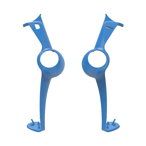 Carcasa de tira decorativa de silicona con kit de agarre para pulgar de 2 piezas para portal PS5 (azul)