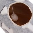 thumbnail image 2 of Tunnel en peluche pliable et résistant aux rayures pour chats, lapins et chiots, 2 of 4