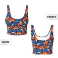 thumbnail image 6 of Uemuo Abstract Vintage Fox and Plants Pattern Women's Sports Bra - High Impact Support, Breathable, and Comfortable Athletic Bra for Running, Yoga, and Workouts, 6 of 9