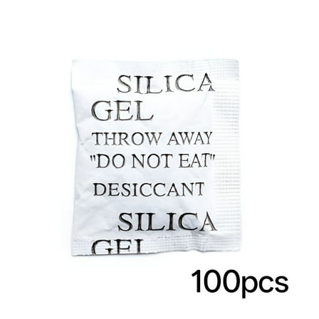 BANIRO Desiccant Packs for Storage Moisture Absorber Silica Gel Desiccant Dehumidifier Bags for Humidity Control (100 Packs)