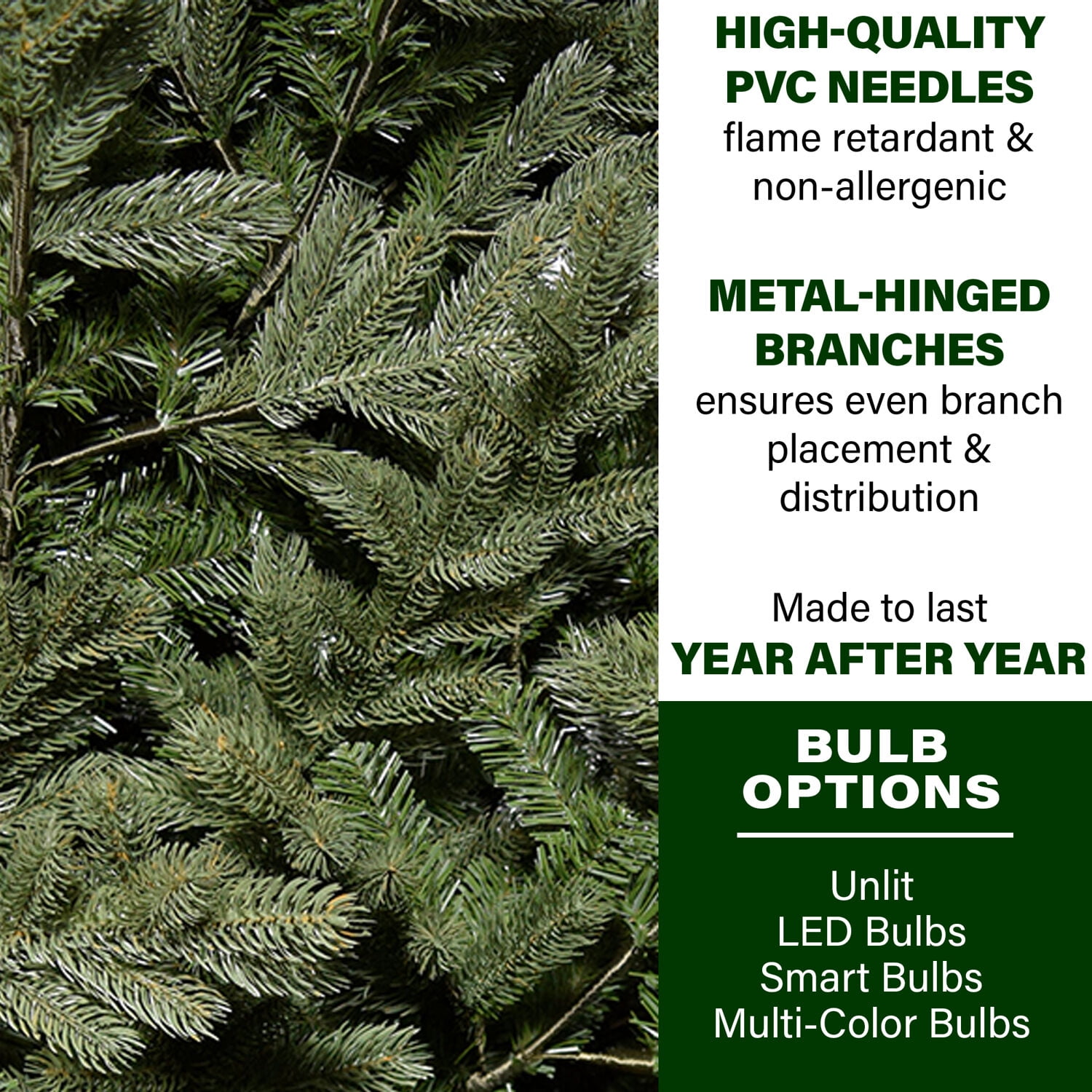 Fraser Hill Farm 12-Ft. Woodside Pine Christmas Tree, FFWS012-0GR