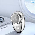 thumbnail image 3 of Kezqiaxn Home Accessories Electric Shaver for Men Pocket Size Mini Portable Shaver Wet and Dry Mens Shaver Usb Rechargeable Shaver Charging Easy One-Button Use Suitable for Home, Car Silver, 3 of 8