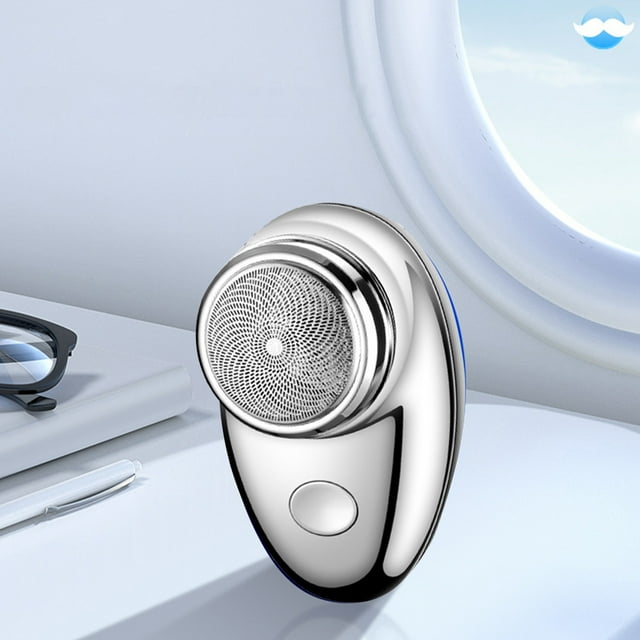 Kbndieu The Shaver Rasoir pour Hommes Taille de Poche Mini Rasoir Portable Rasoir Humide et Sec Rasoir pour Hommes Rasoir Rechargeable USB Charge Facile Utilisation à un Bouton Adapté pour Maison Voiture Essentiels Maison