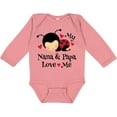 thumbnail image 3 of Inktastic Nana and Papa Love Me Baby Boys or Girls Long Sleeve Baby Bodysuit, 3 of 5