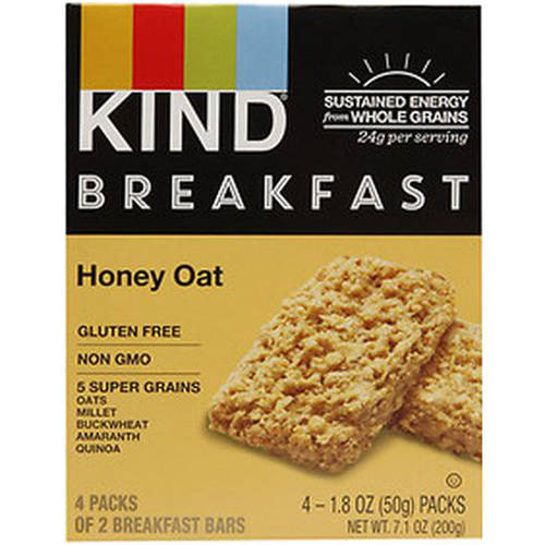 Kind Honey Oat Breakfast Bar, 4 ct, (Pack of 8)