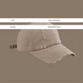 thumbnail image 3 of Men's and Women's Ripped & Distressed Baseball Cap, Washed Vintage Dad Hat with Hole Details, Soft Top Classic Fit Cap for Spring and Autumn Casual Wear Navy, 3 of 7