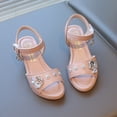 thumbnail image 5 of enyan Little Kids Girls Dress Pumps Glitter Sequins Princess Low Heels Princess Dress Shoes Party Dance Shoes Rhinestone Sandals Croc Sandals,Pink,Size 12.5, 5 of 6