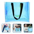 thumbnail image 6 of SHISUYAN PVC Holographic Tote Bag - Large, Reusable, Clear & Iridescent, 6 of 6