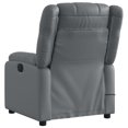 thumbnail image 2 of vidaXL Massage Recliner Chair Grey Faux Leather, 2 of 5