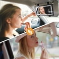 thumbnail image 2 of Car Sun Visor Vanity Mirror Rechargeable Led Light Car Visor Mirror with Lighting Modes Travel Makeup Mirror with Dimmable Touch Screen for Car Truck SUV Rear View Mirror (), 2 of 9