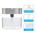 thumbnail image 5 of Hmount Deeroll 2 in 1 Soap Pump Dispenser & Sponge Holder Manual Press For Dish Soap And Sponge For Home Kitchen(Gray+Silver/2PCS), 5 of 7