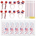 thumbnail image 1 of ShiningLove 4th of July Patriotic Potato Sack Race Bags/USA Flag Prize Medals for Kids and Adults Patriotic Outdoor Fun Games Party Favors, 18-Pack, 1 of 5