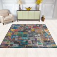 thumbnail image 2 of Yayeee Area Rugs for Living Room 6.7'x4.8' Indoor Non Slip Washable Bedroom Carpet, Large Retro Collection Pattern, 2 of 5