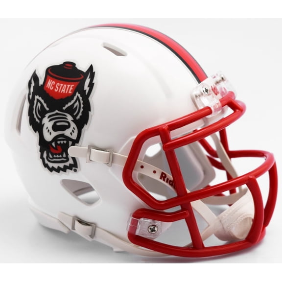 North Carolina State Wolfpack Tuffy White Riddell NCAA Speed Mini Helmet
