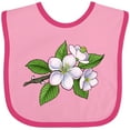thumbnail image 3 of Inktastic Beautiful Apple Blossom Flowers on Branch Boys or Girls Baby Bib, 3 of 4
