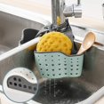 thumbnail image 3 of 2 PCS Soap Sponge Drainer Basket, Sink, Hanging Storage Rack, Green, Pink, 3 of 5