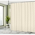thumbnail image 5 of Ambesonne Autumn Damask Shower Curtain, Bicolored Leaves Art, 69"Wx75"L, Off White and Almond, 5 of 5