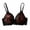 Orange, variant on Women’s Contrast Floral Lace Thin Adjustable Strap Push Up Wireless Bra Scalloped Lace Trim Support Cups Wire Free Soft Breathable Romantic Party Dating Feminine Daily Underwear