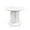 White Faux Marble, variant on Furniture of America Elara Faux Marble Iron Pedestal Round Dining Table in White