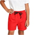 thumbnail image 4 of JOANKDMI 3-Pack Toddler Girls Casual Shorts Kids Summer Elastic Waist Play Shorts with Cute Ribbon Bowknot Lightweight Lounge Clothes for Little Girls Daily Wear, 4 of 8