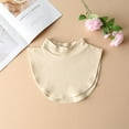 thumbnail image 2 of YooGuoGuo Fake Turtleneck Dickey Detachable Collars Half Top Wear Outer or in Sweater Hoodie High Neck Mock Collar for Women (Crewneck Beige), 2 of 2