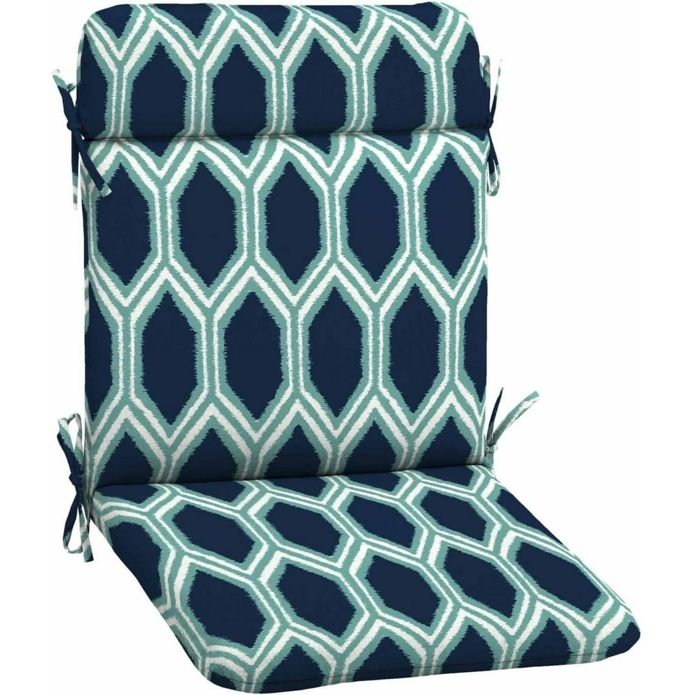 Mainstays Outdoor Patio Mid Back Chair Cushion, Multiple Patterns