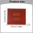 thumbnail image 3 of 2027 Desk Calendar, Desktop Standing Flip Calendar, Tabletop Calendar, Spiral Binding Desk Calendar, 2027 Monthly Table Calendar, Freestanding Desktop Calendar for Home Office Workspace Daily Use, 3 of 4