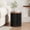 21.5"Natural+Black, variant on Kevinplus Nesting Coffee Table Set of 2,Modern Round End Table for Living Room, Apartment,Black