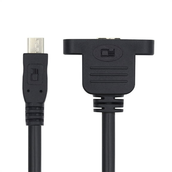 CY Micro USB 2.0 5Pin Male to Micro 3.0 Type-B Female Screw Mount Type Extension Cable 480Mbps